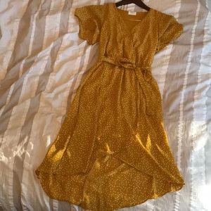 Yellow Polka Dot Dress 🍂